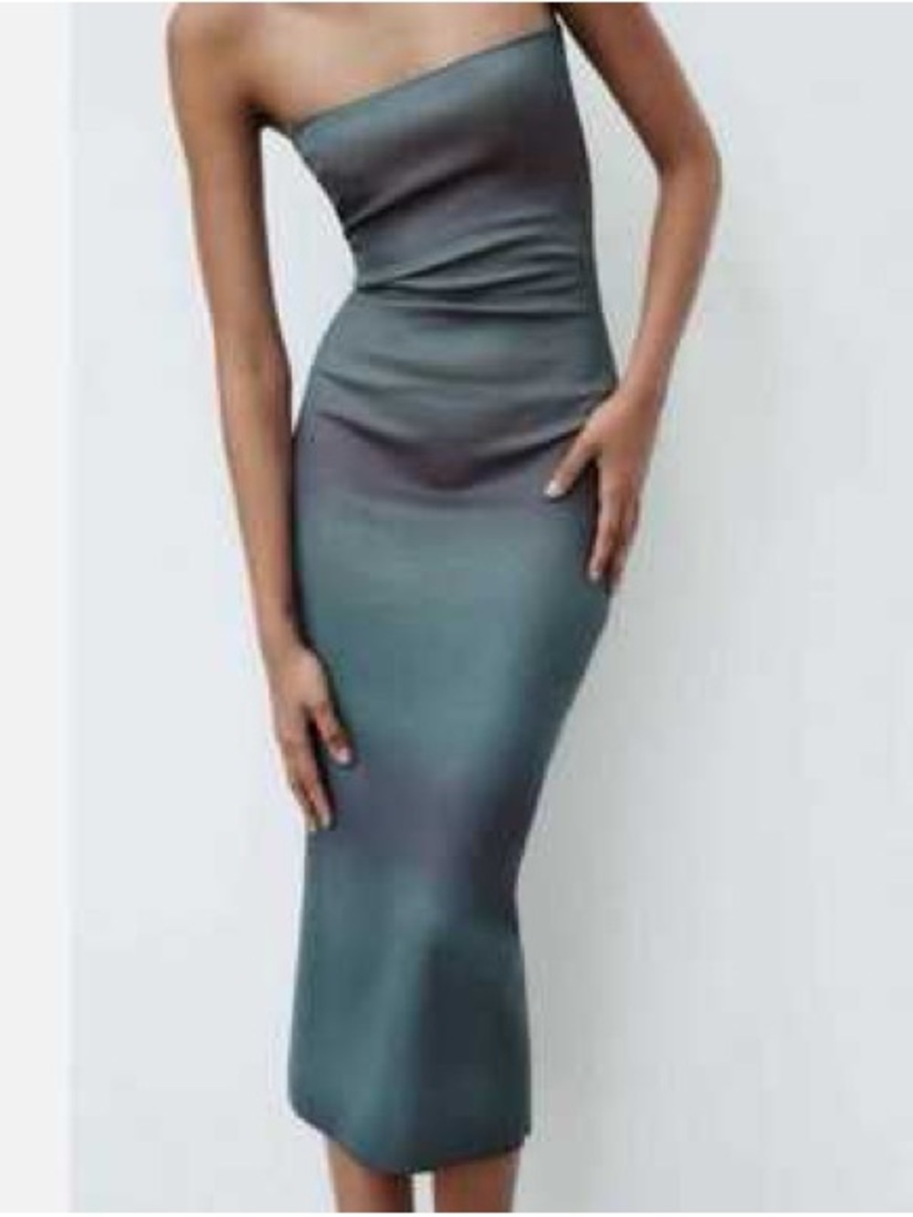 Zara Strapless Ombré Bodycon Dress, Size S